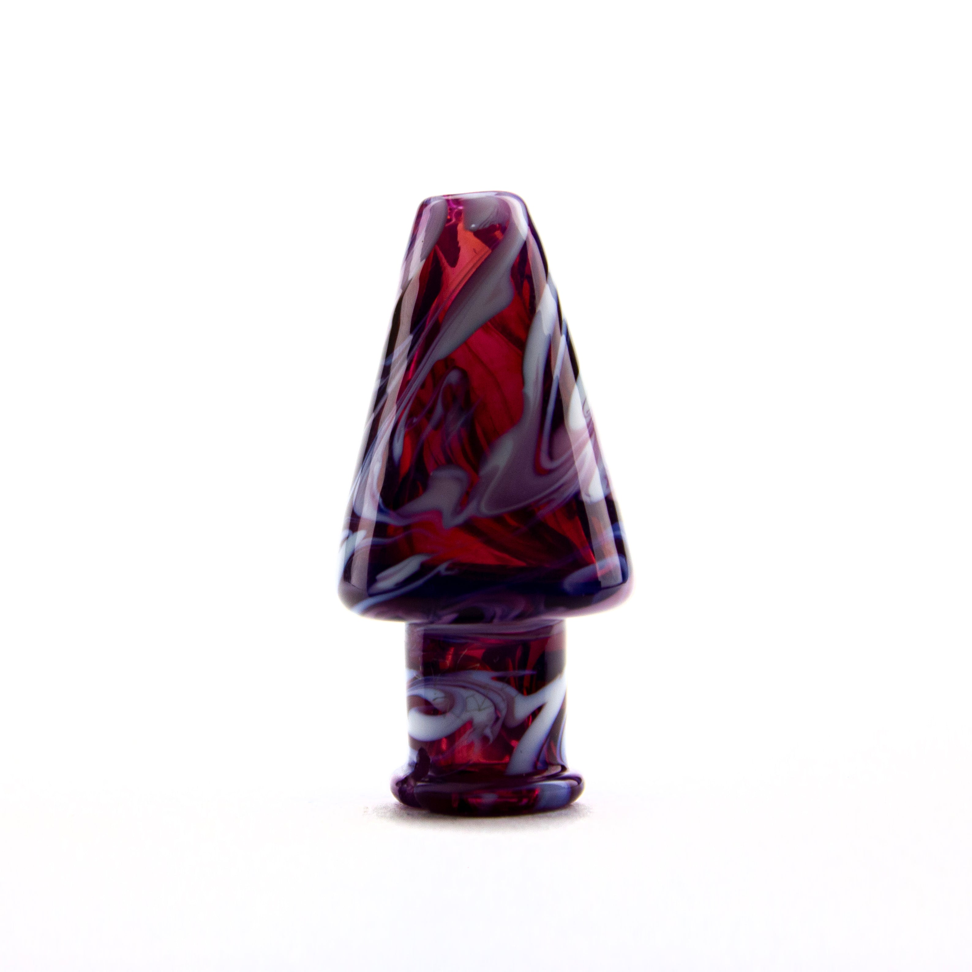 Just Dew It Glass Purple Swirl Pivot Mouthpiece #JDI05 - Planet Caravan